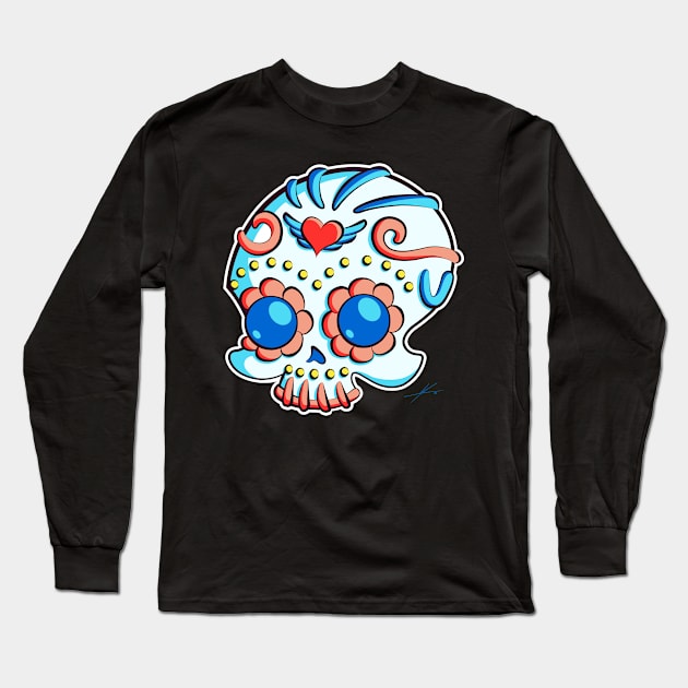 Sugar Skull Fiesta by IAMO Long Sleeve T-Shirt by IAMO